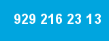929 216 23 13 929 216 23 13